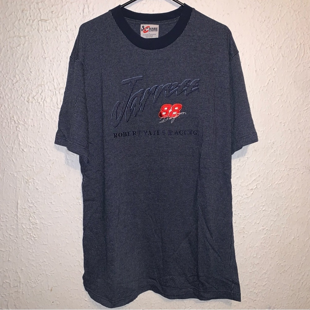 Vintage 90s Dale Jarrett Nascar Chase Authentic Speedway Blue Large T-Shirt